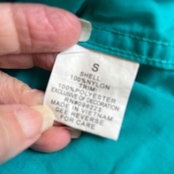 MAGELLAN Outdoors Men's Fish Gear Angler Fit Vented Button Shirt Aqua Size Small - Picture 8 of 9